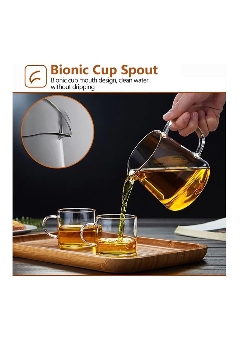 Glass Tea Dispenser, Heat Resistant Tea Fair Cup, Glass Teapot with Removable Stainless Steel Infuser, Borosilicate Glass Tea Pots for Blooming and Loose Leaf Tea Maker (330ml, C) - Image 5