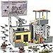 ZHX Military Base Building Block Sets  550pcs War Defence Base with Guard Tower Prison and Air Defence Gun WW2 Army Military Weapon Pack Accessories Kits Brick Toy for Kids - Image 2