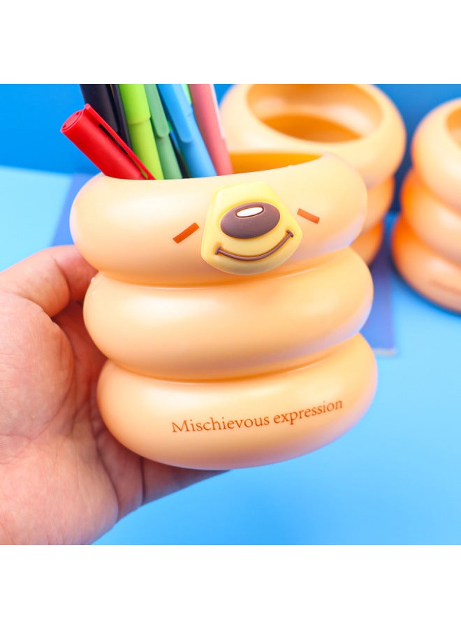 HELPS Creative And Cute Kapibara Pen Holder For Students, Desktop High-value Storage Pen Barrel, Large-capacity Cartoon Storage Box - Image 3