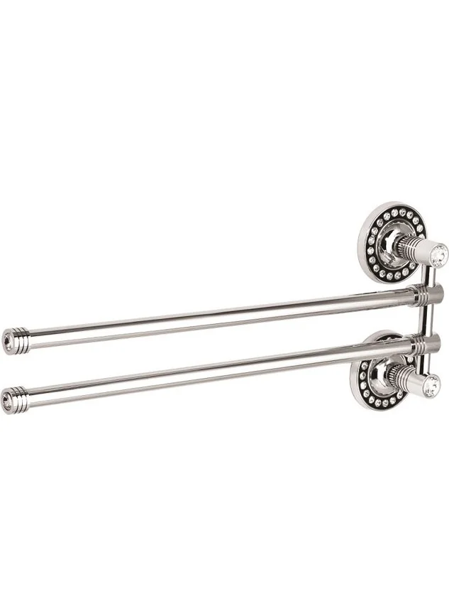 Saray Banyo Saray Bathroom Regina Chrome 2-Piece Swivel Towel Bar