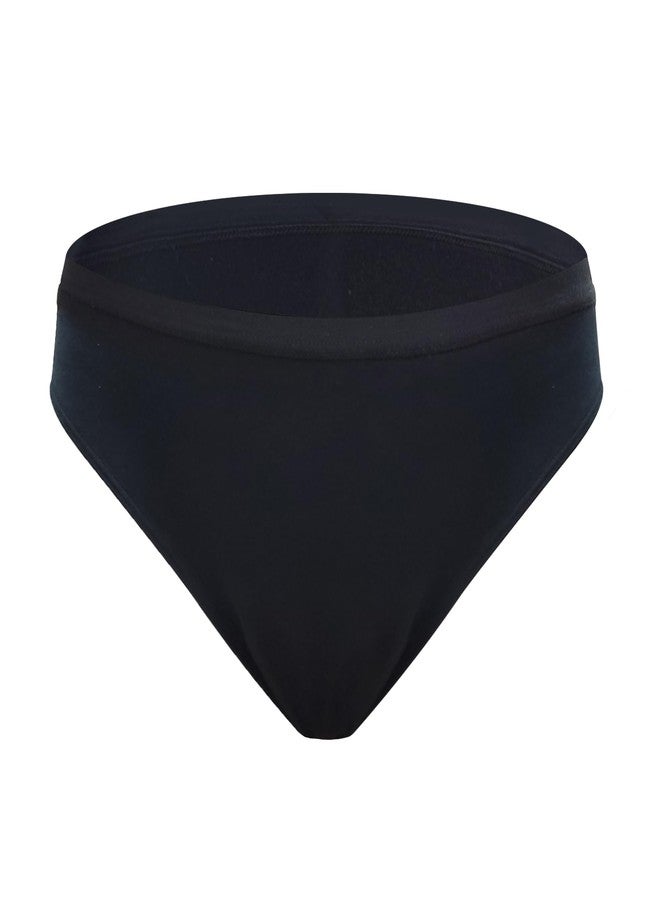 AIRCUTE Washable Super Absorbent Urinary Incontinence Underwear for Women Girls Bikini Panties for Bladder leaks 90ML (X-Large, Black) - Image 1