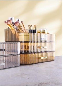 Phoenix Acrylic Makeup Organizer With Stackable Drawers, Bathroom Vanity Organizers And Storage, Ideal For Desk And Dresser Countertops, Great For Cosmetics, Skincare, Lipsticks(Organizer+2Drawers)  - Image 1