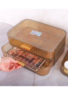 Phoenix Acrylic Makeup Organizer With Stackable Drawers, Bathroom Vanity Organizers And Storage, Ideal For Desk And Dresser Countertops, Great For Cosmetics, Skincare, Lipsticks(Organizer+2Drawers)  - Image 3