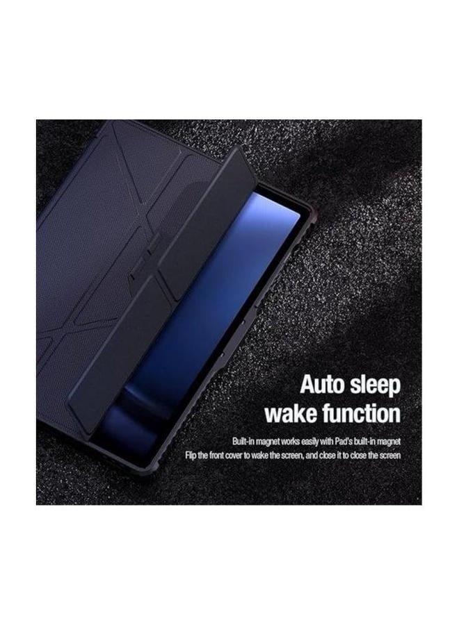 Cace for Samsung Galaxy Tab S10 Ultra (2024),Anti-fall Smart Tablet Cover with Auto Sleep/Wake u0026 Sliding Window Lens Protection Pen Slot,TPU+PC Protective  - Image 4