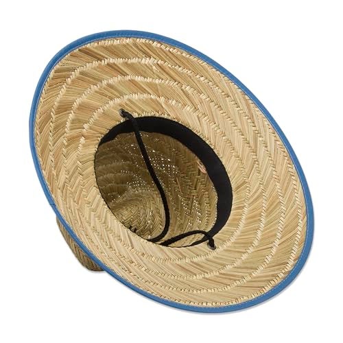 Billabong Men's Wide Brim Sun Straw Hat, Charcoal/Navy, One Size - Image 3