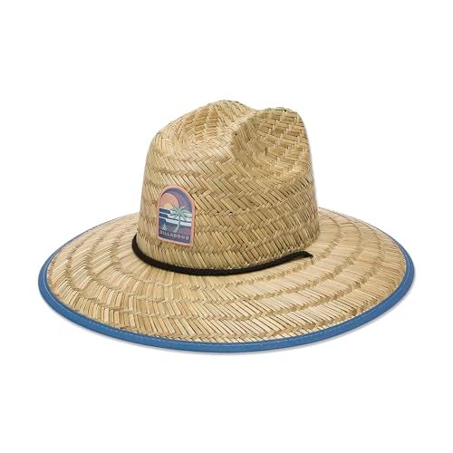Billabong Men's Wide Brim Sun Straw Hat, Charcoal/Navy, One Size - Image 4