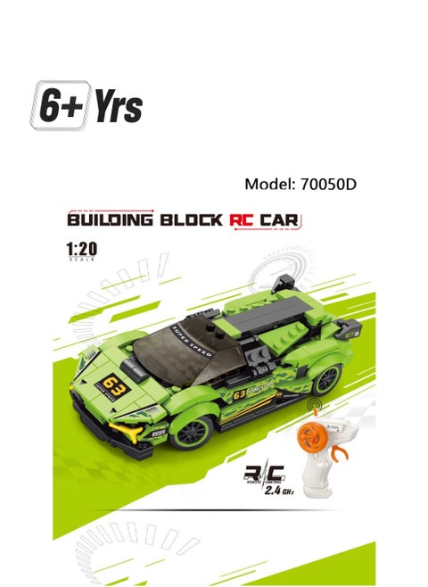 70050D Remote control car model Building Toy Set (275 Pieces) 6+ Years