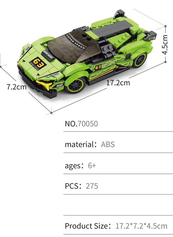 70050D Remote control car model Building Toy Set (275 Pieces) 6+ Years  - Image 3