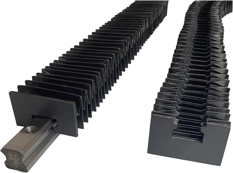 VOREAL CNC Linear Guide Cover for HGR30 HGR25 HGR20 HGR15 Linear Rail 15mm 20mm 25mm Linear Guide Rail Bellows Dustproof Covers Leisurely (Color : HGR25 Cover, Size : 1500mm) - Image 1