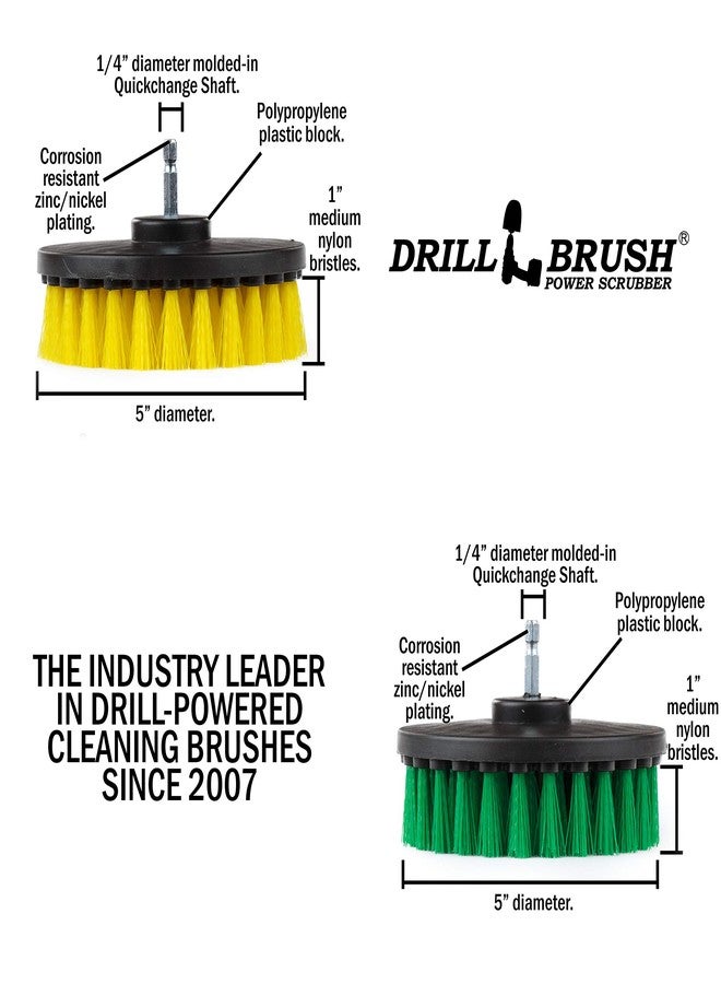 Drillbrush Bathroom Accessories - Power Scrubber Bathroom and Kitchen Brush Set - Cleaning Supplies - Drill Brush- Bath Mat - Shower Cleaner - Soap Scum, Mineral Deposits, Calcium, Hard Water, Rust Stains - Image 4
