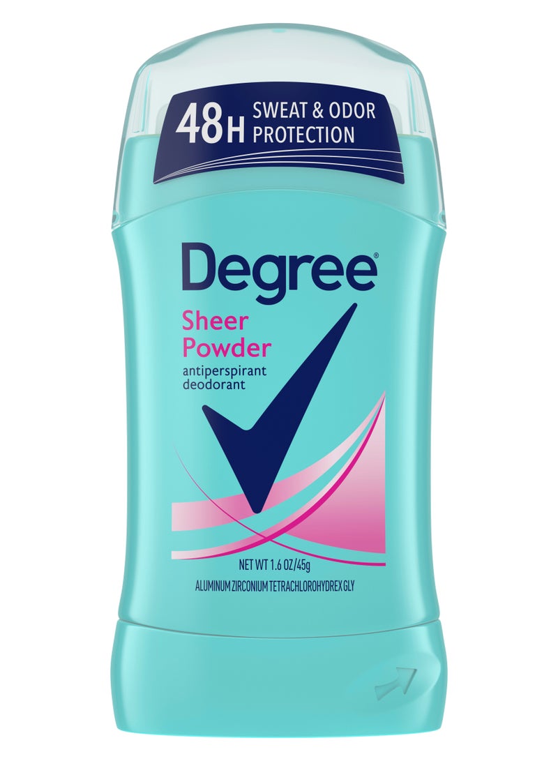 Degree Antiperspirant Deodorant, Sheer Powder 48H 45 g