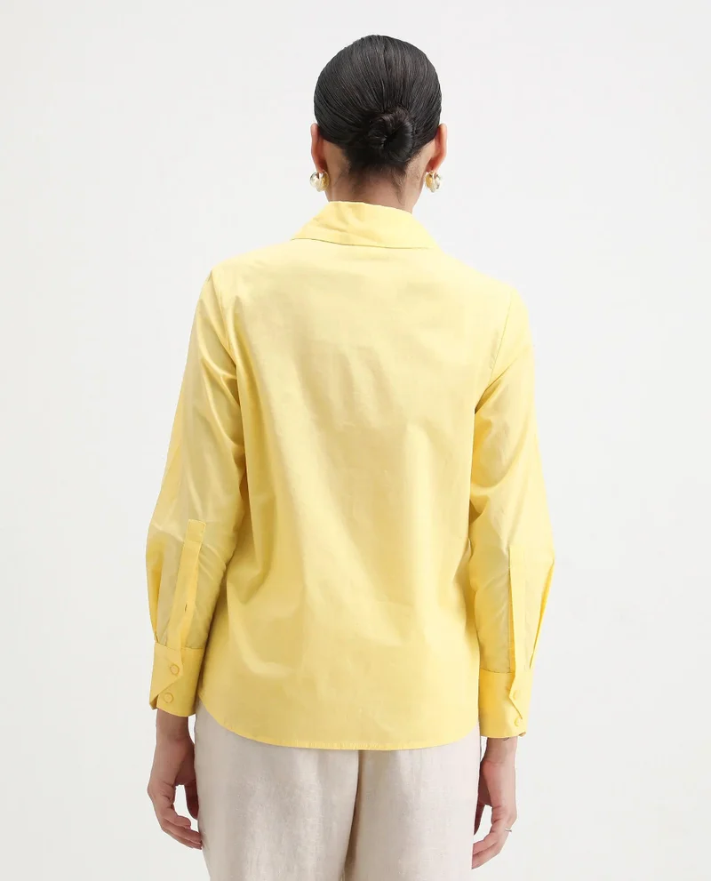 Rareism Women's Pointed Collar Shirt