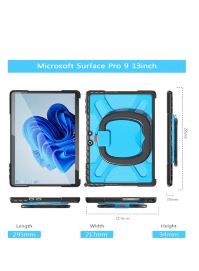 GULFLINK Back Cover Protect Case for Microsoft Surface Pro 9 13 inch Blue - Image 4