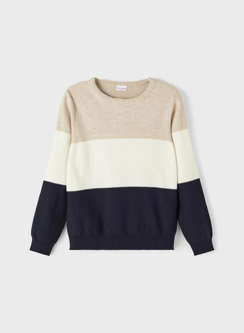 NAME IT Kids Color Block Sweater