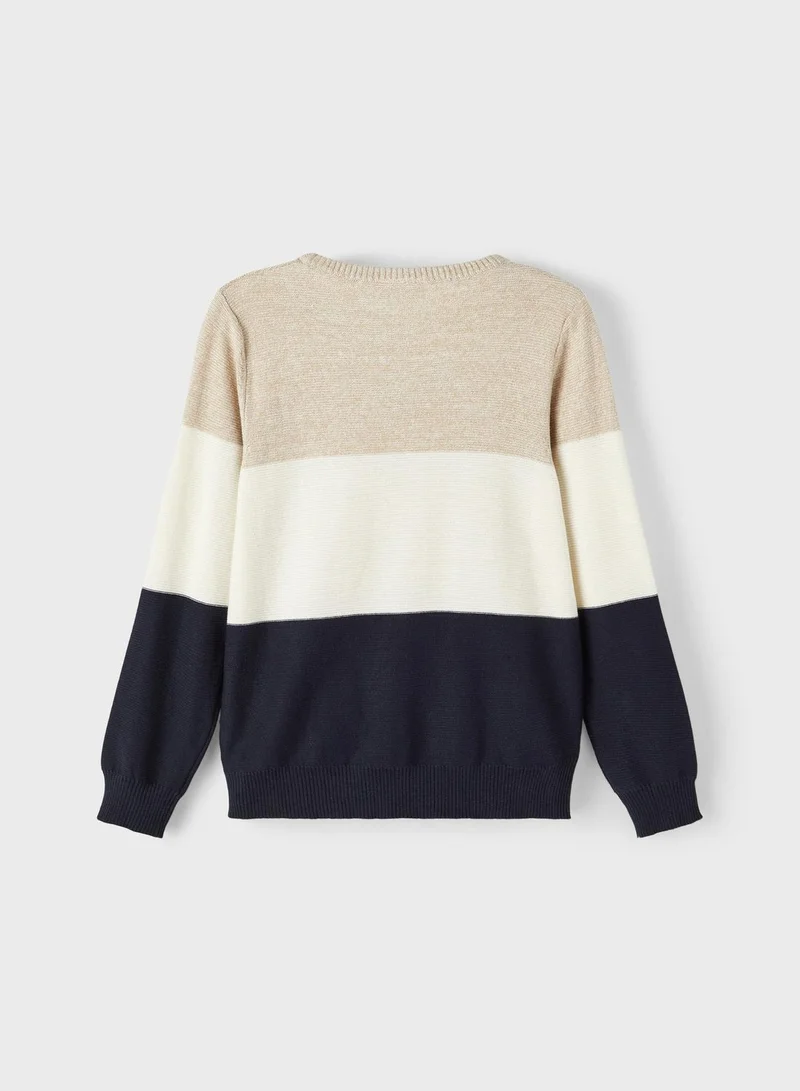 NAME IT Kids Color Block Sweater