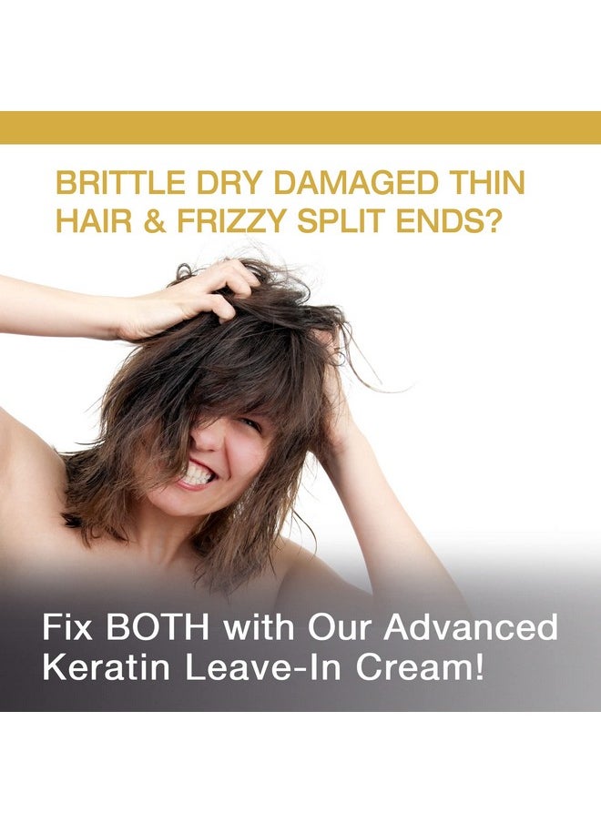 Vitamins Hair Cosmetics - Vitamins Keratin Leave In Conditioner Moisturizer Thin To Normal Hair Care Moisturizing Hydrating Detangler Cream For Dry Damaged Hair - Image 1