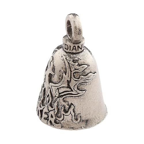 Guardian Bell Phoenix Biker Good Luck Bell w/Keyring & Black Velvet Gift Bag | Motorcycle Bell | Lead-Free Pewter | Good Luck Gift to Friends & Family | Bike Bell | Made in USA - Image 2