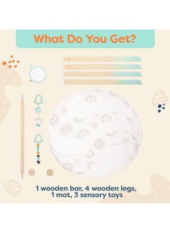 FUN MOMENT Wooden Baby Play Mat  - Image 4