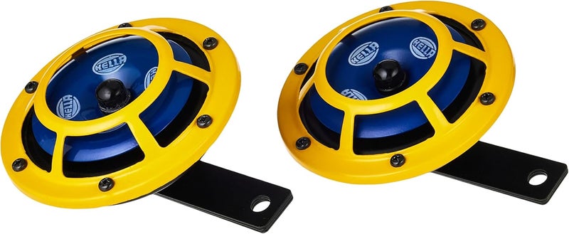 Hella Yellow Panther Horn Set (12V,350/415 Hz,105-118 dB @ 2m) Varied available picks - Image 1