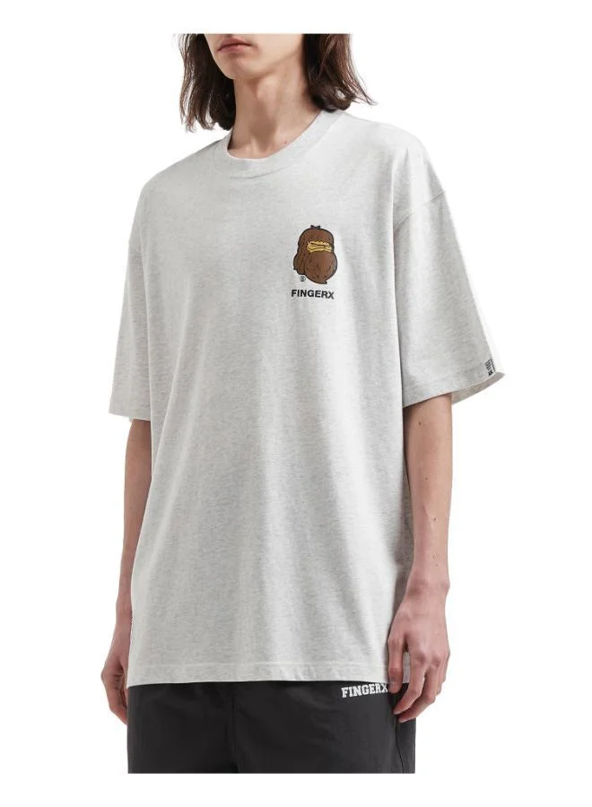 فينجركروكس تيشيرت بطبعة شعار بيج فوت