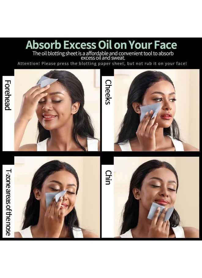 FANDAMEI FANDAMEI 600 Counts Oil Blotting Sheets For Face, Oil Blotting Papers For Face, Blotting Paper for Oily Skin, Oil Control Film, Oil Absorbing Sheets For Face, Oil Absorbing Tissues  - Image 1