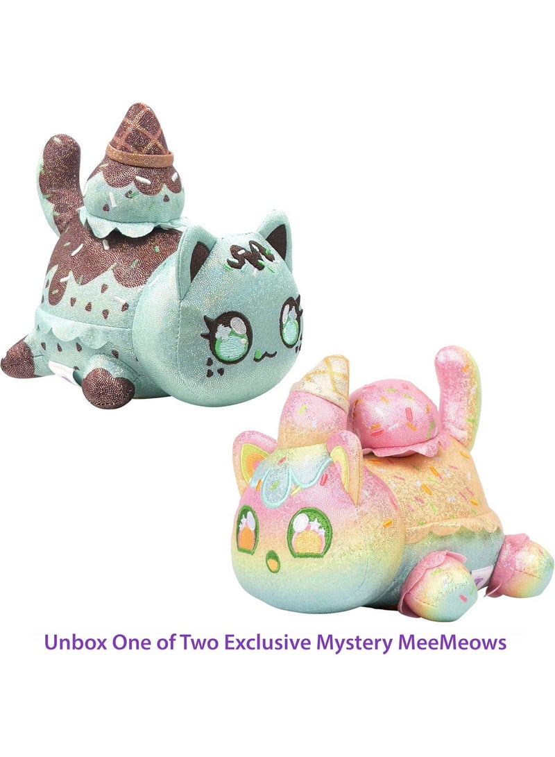 Aphmau MeeMeow 6-Inch Plush 3-Pack – Sparkle Ice Cream Collection, Mystery Blind Box Soft Stuffed Cat Toys for Kids & Gamers - Image 3