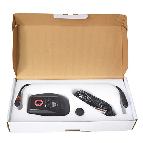 kh Desktop Gooseneck Wired Microphone with Echo Button and Volume Control Button, Condenser Mic with Pop Filter - XLR to 1/4, for Karaoke, Conference, Studio Audio Recording - Image 2