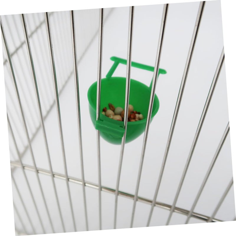 10 Pcs Bird Feeder Bowls With Holder No Mess Parrot Cage Accessory - Image 4