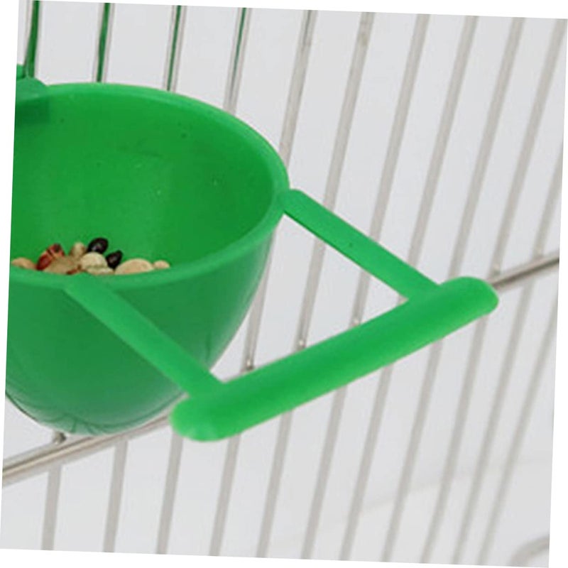 10 Pcs Bird Feeder Bowls With Holder No Mess Parrot Cage Accessory - Image 3
