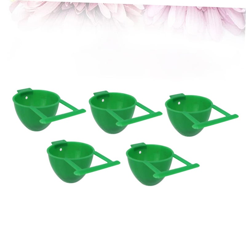 10 Pcs Bird Feeder Bowls With Holder No Mess Parrot Cage Accessory - Image 5