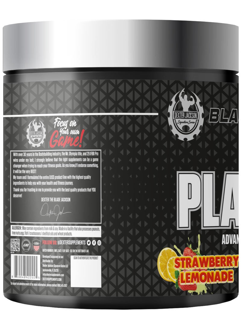 DEXTER JACKSON Black Series Platinum Pre Advanced Pre Workout Formula - Enhanced Performance & Pump (Strawberry Lemonade)  - Image 2