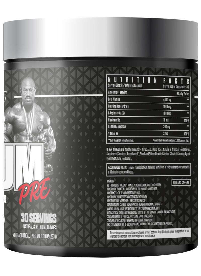 DEXTER JACKSON Black Series Platinum Pre Advanced Pre Workout Formula - Enhanced Performance & Pump (Strawberry Lemonade)  - Image 3