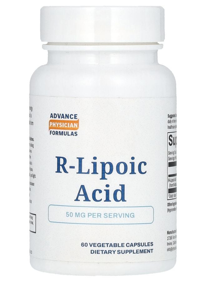 Advance Physician Formulas R-Lipoic Acid 50 mg 60 Vegetable Capsules - Image 1