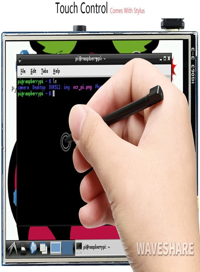 Waveshare 3.5" Resistive Touch Screen IPS LCD 480x320, XPT2046 Controller, Compatible with Raspberry Pi 5/4B/3B+/3B/2B/A+/B+/Zero W/Zero 2W - Image 3