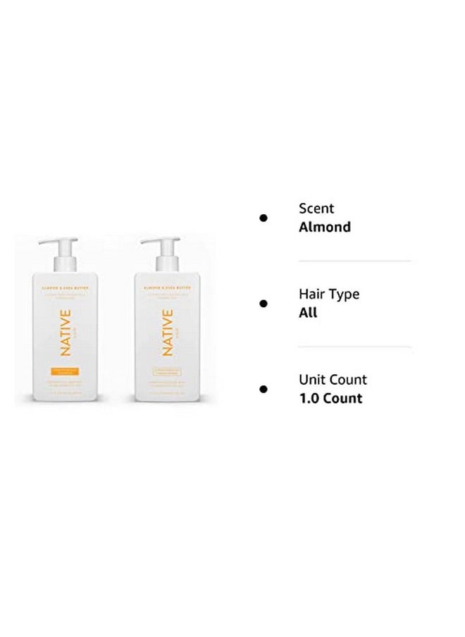 native Shampoo And Conditioner Set Sulfate Free Paraben Free Dye Free With Naturally Derived Clean Ingredients 16.5 Oz (Almond & Shea Butter Strengthening) 1.31 Pounds  - Image 5