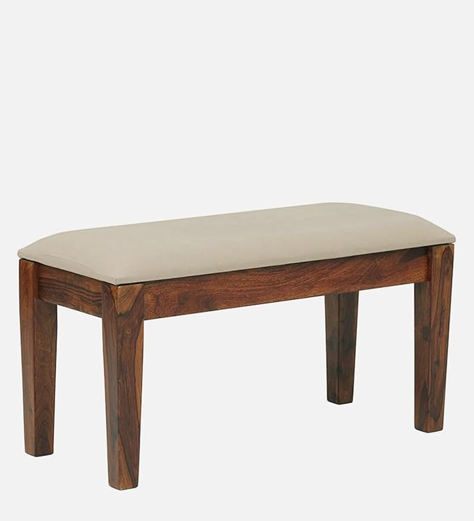 Streema Art Streema art Furniture Solid Wooden sheesham Dining Bench for Dining Room Living Room Wooden Bench for Seating 2 Person Wooden Bench Home Furniture Teak Finish  - Image 4