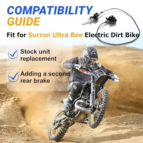semkalo Upgraded Left Rear Brake Assembly, Fit for Surron Ultra Bee Electric Dirt Bike - Replacement for Sur-Ron Ultrabee Brake Master Caliper Lever Kit, Upgrade Better Braking Performance - Image 2