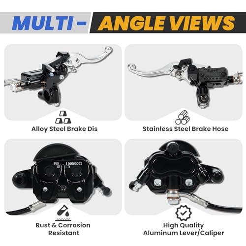 semkalo Upgraded Left Rear Brake Assembly, Fit for Surron Ultra Bee Electric Dirt Bike - Replacement for Sur-Ron Ultrabee Brake Master Caliper Lever Kit, Upgrade Better Braking Performance - Image 4