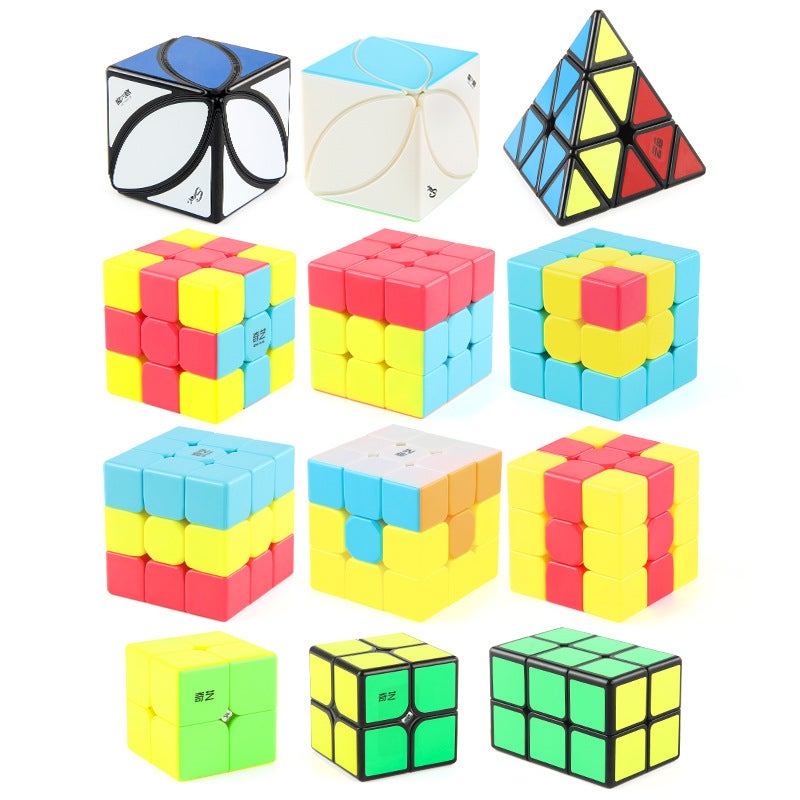 Qiyi Teaching Series Children'S Educational Smooth Rotating Colorful Maple Leaf Third-Order Rubik'S Cube Solid Color Positive-Order Rubik'S Cube Toy - Image 3