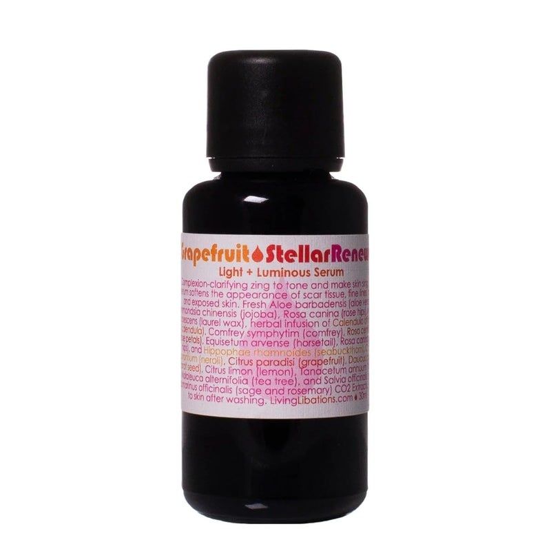 Living Libations  Organic Grapefruit Stellar Renewal Face Serum 1 oz  30 ml