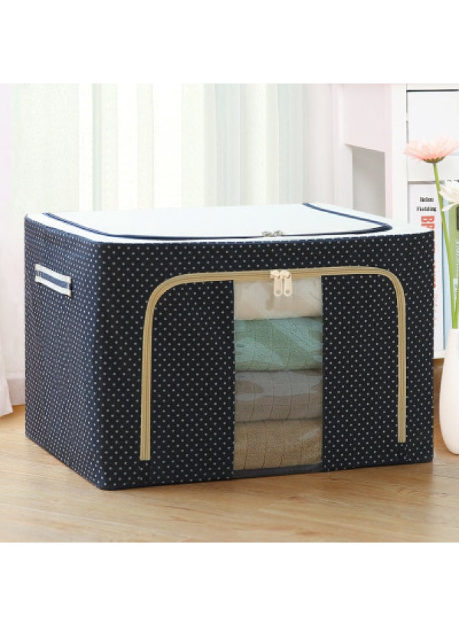 Oxford Cloth Steel Frame Folding Storage Box Waterproof Wear-resistant Environmental Protection Bainer Box Clothes Quilt Toy Storage Box - Image 1