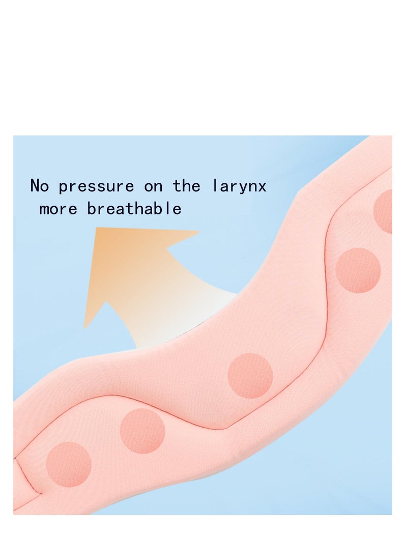 SYOSI - Cervicorrect Neck Brace, Neck Support Collar for Sleeping Anti Snoring Devices, Soft Cervical Collar for Neck Pain Relief and Support, for Reduce Snoring and Relief of Cervical Spine Pressure (Pink) - Image 1