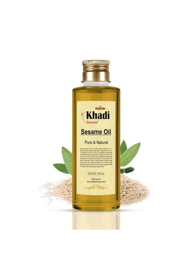 KHADI Omorose Sesame Carrier Oil (Pure & Coldpressed) -210 Ml - Image 2