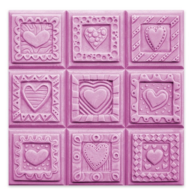 MILKY WAY CRAZY HEARTS SOAP MOLD TRAY MELT AND POUR COLD PROCESS CLEAR PVC NOT SILICONE MW 50
