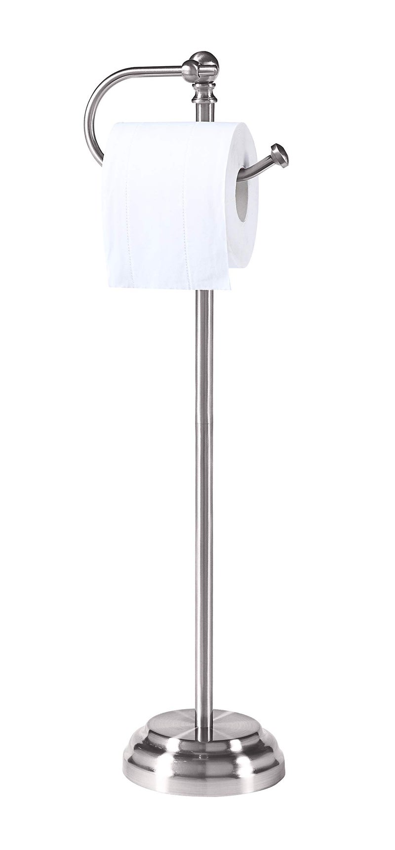 SunnyPoint Classic Bathroom Free Standing Toilet Tissue Paper Roll Holder Stand - Image 1