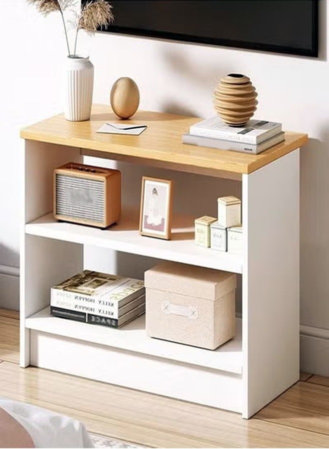 fashionhome Multipurpose Use Home Office Desk Desktop Bookshelf Living Room Storage Rack Simple Table Display Stand 60x30x40 cm  - Image 1
