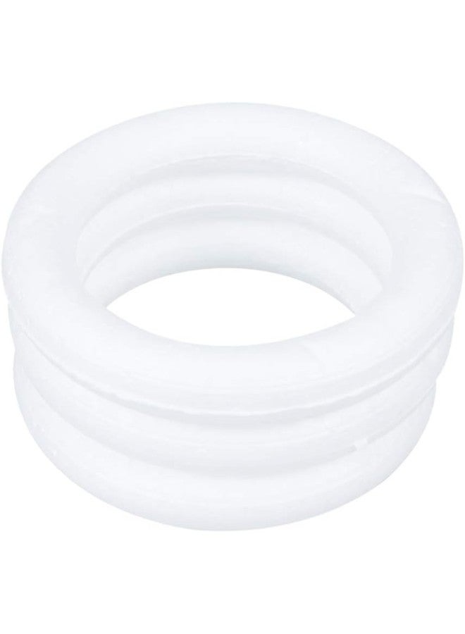 klarako 10pcs Craft Foam Wreath Polystyrene Foam Ring for DIY Christmas Art Craft Kids Art Class Floral Projects Wedding Home Decoration 10X1.5cm  - Image 1