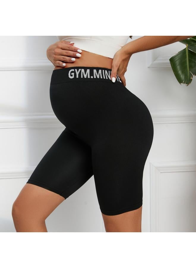 Europe And The United States Pregnant Women Leggings Pants Summer New High Waist Belly Exercise Yoga Pregnant Women's Pants