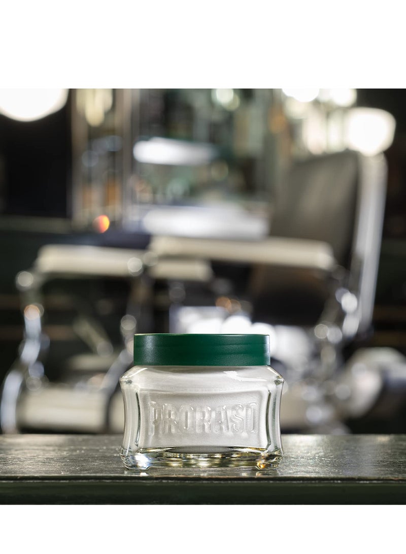proraso كريم براوراسو للتهيئة قبل الحلاقة للرجال، منعش ومقوي مع المنثول وزيت الأوكاليبتوس، 3.6 أونصة - Image 5