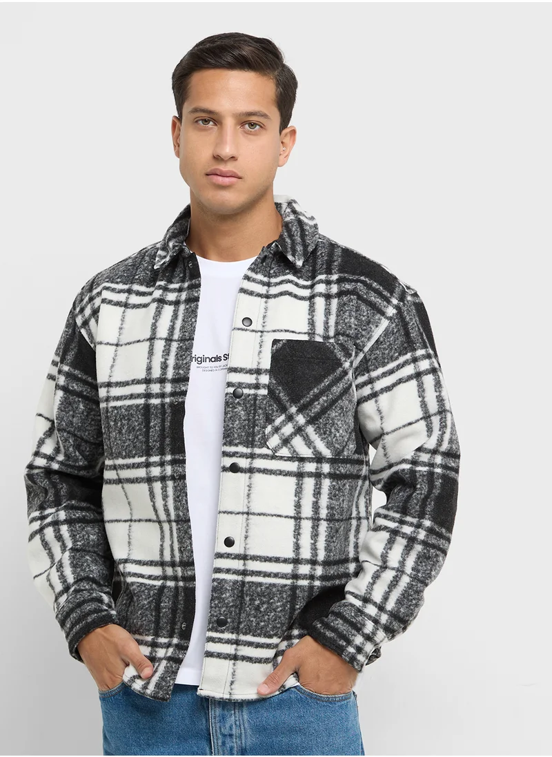 جاك اند جونز Checked Relaxed Fit Shirt